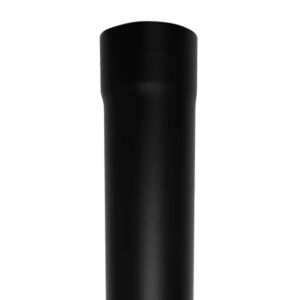 Regenpijp 80 mm zwart Ral-9005 - 1 meter 0,7mm dik passtuk tussen bochten | Kallos