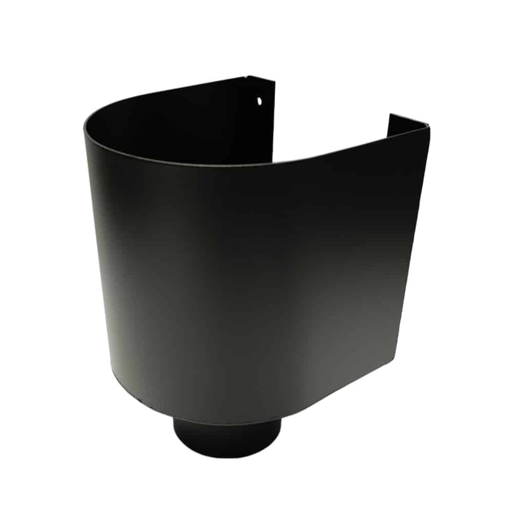 Vergaarbak 100mm mini model - zwart