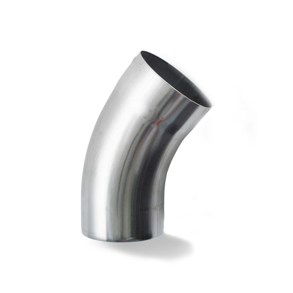 Bocht zink 80mm 40gr (alleen mof) - Rheinzink