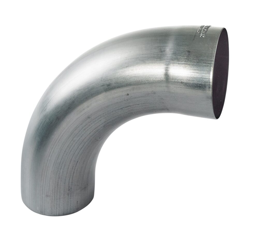 Bocht zink 80mm 85gr (alleen mof) - Rheinzink