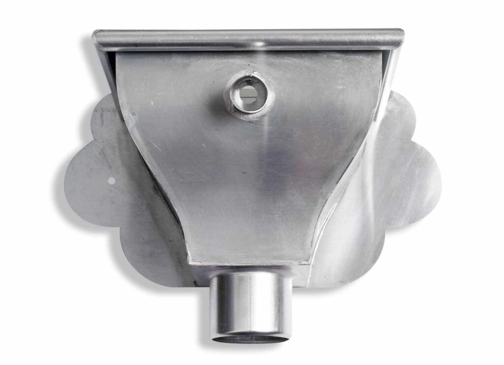 Zinken vergaarbak Oud Hollands 80 mm