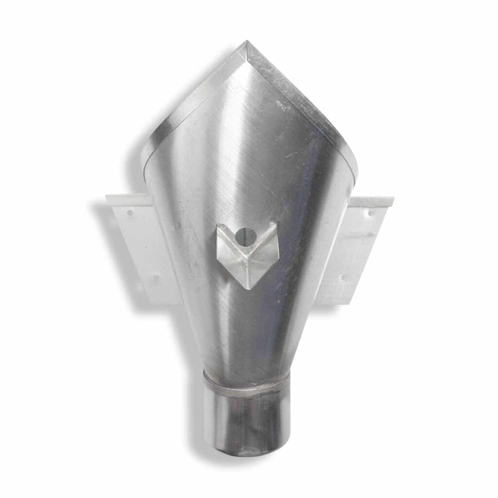 Zinken vergaarbak trechter 60 mm