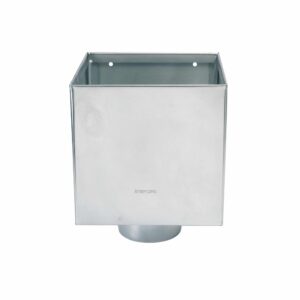 Zinken vergaarbak Kubus 200. 80 mm - Afbeelding 1