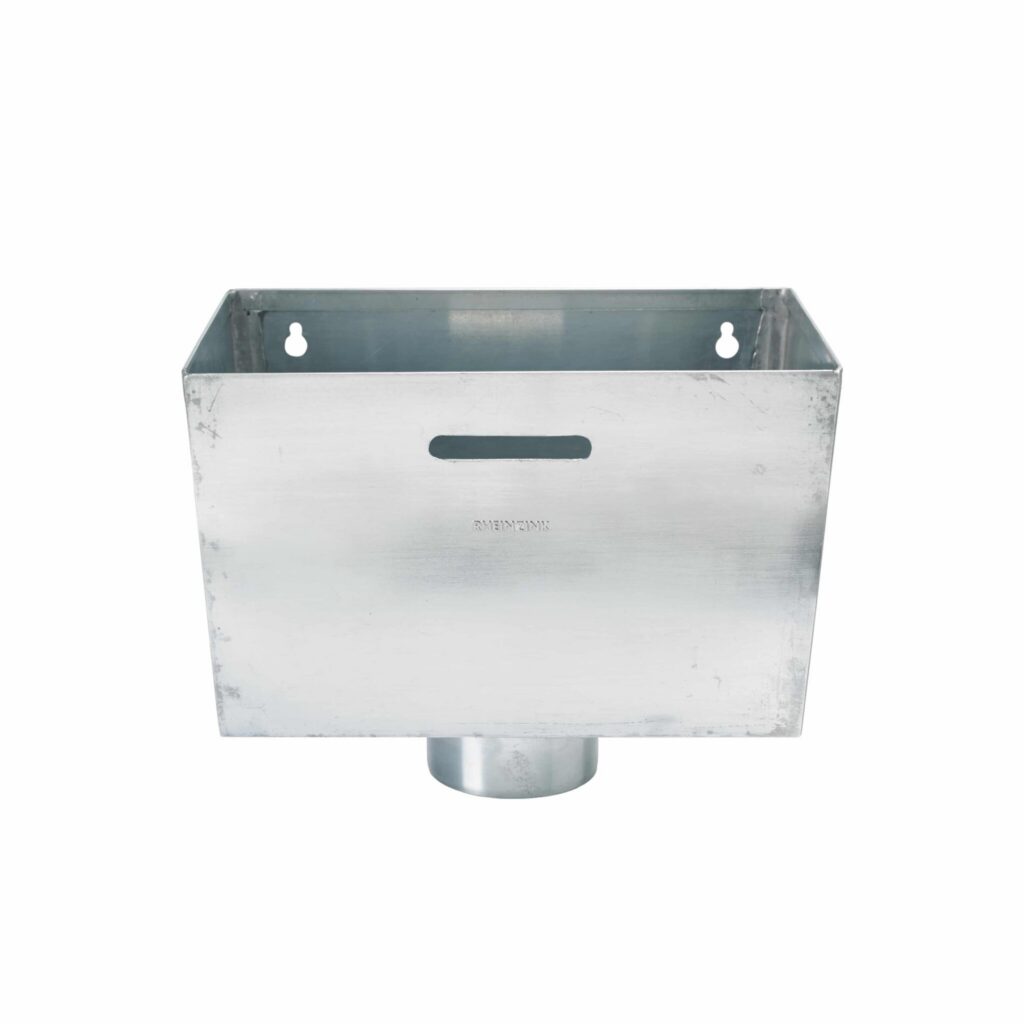Zinken vergaarbak trapezium 80 mm