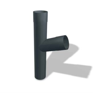 T-stuk 100mm 100mm 72gr - P.10 zwart - Afbeelding 1