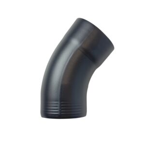 Aluminium regenpijp bocht 80mm 40gr - RAL 7021 fijnstructuur - Afbeelding 1