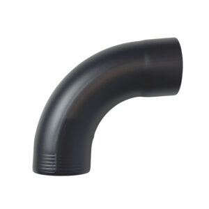 Aluminium regenpijp bocht 80mm 85gr - RAL 7021 fijnstructuur - Afbeelding 1