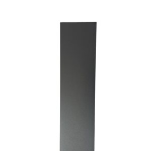 Aluminium regenpijp 80x80 mm vierkant 2 meter + spie - RAL 7021 fijnstructuur - Afbeelding 1