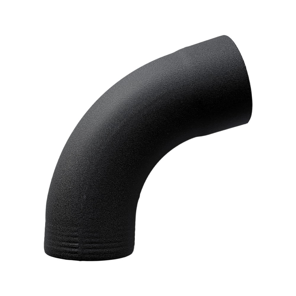 Regenpijp bocht 72gr 80mm - P.10 zwart