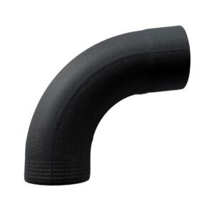 Regenpijp bocht 85gr 80mm - P.10 zwart - Afbeelding 1