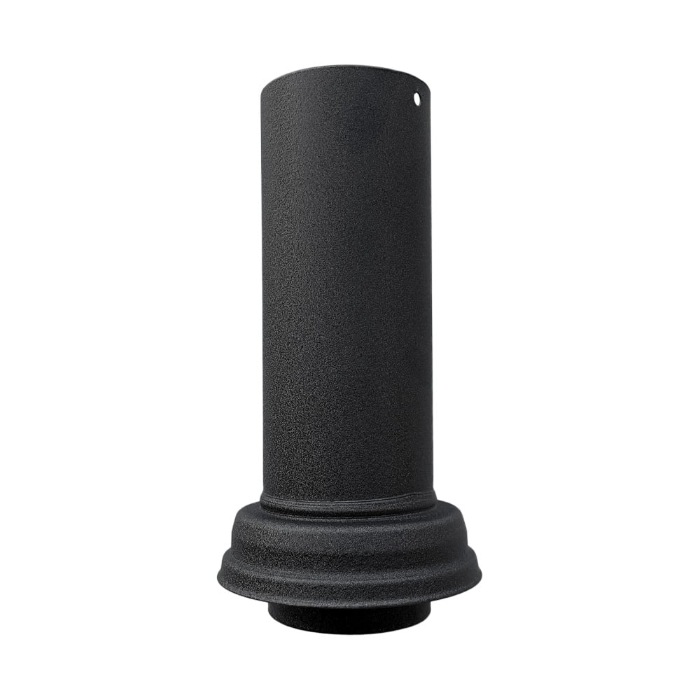 Montageschuifstuk passend op 110mm pvc of 80mm 275mm hoog - P.10 zwart