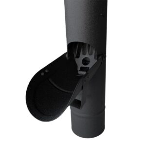 Regentonklep 80mm - P.10 zwart - Afbeelding 3