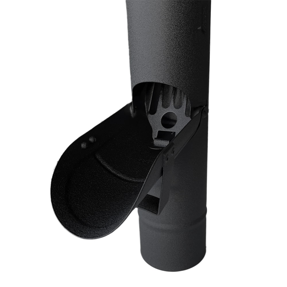 Regentonklep 80mm - P.10 zwart