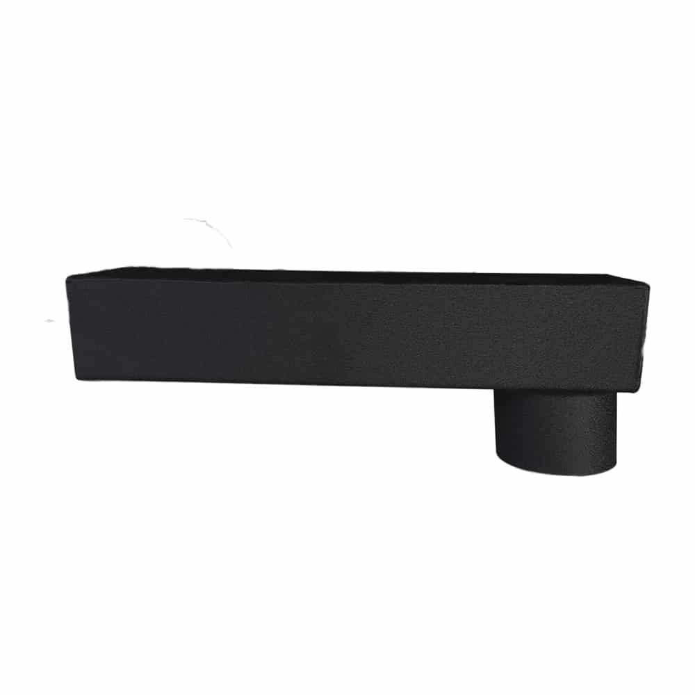 Stadsuitloop 60x80mm passend in 80mm - zwart