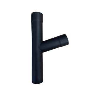 T-stuk 80mm 80mm 72gr - P.10 zwart - Afbeelding 1
