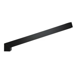 Aluminium sprongstuk set 80x80mm 2 bochten (sprong max. 100cm) - RAL 9005 fijnstructuur - Afbeelding 4