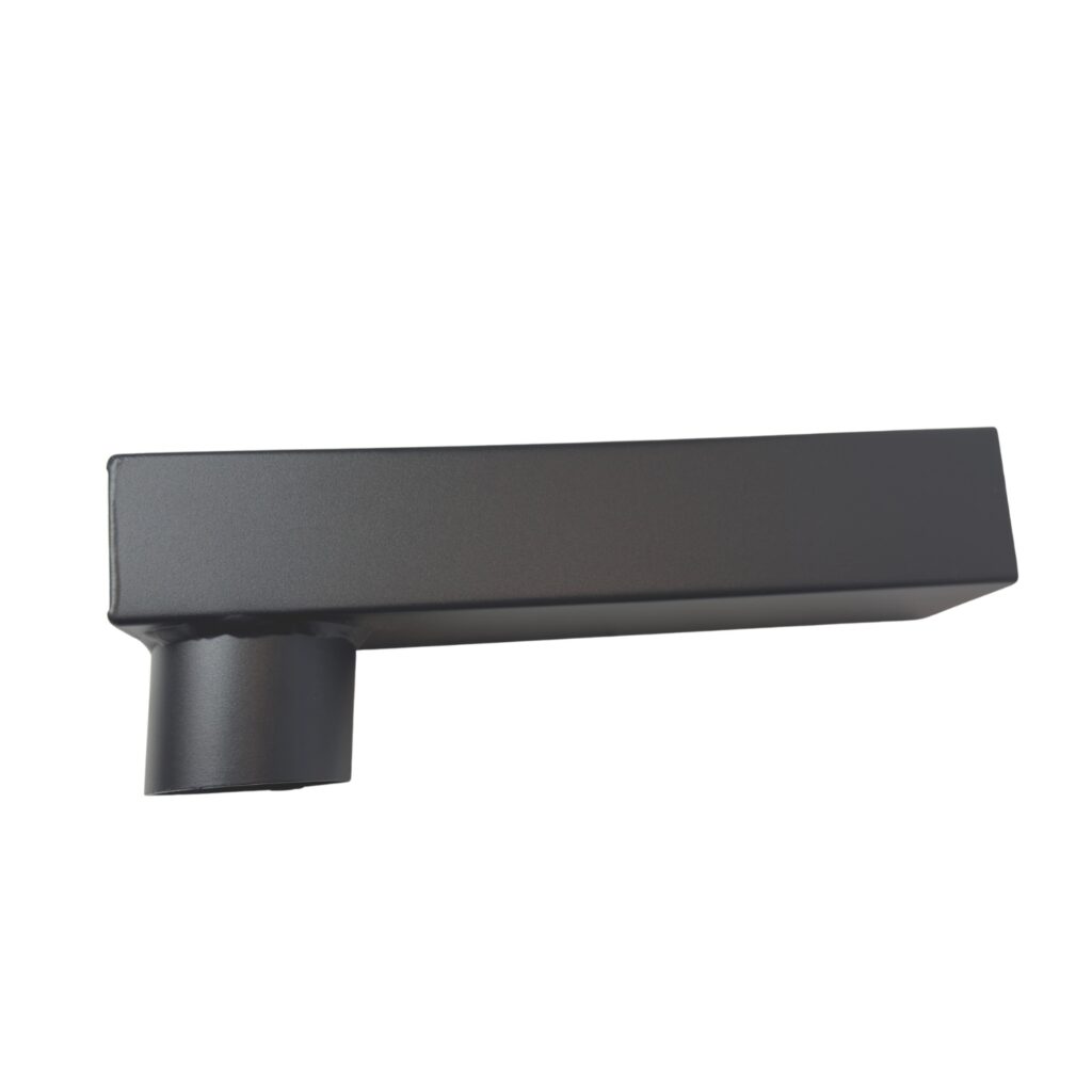 Aluminium stadsuitloop 60x80mm passend in 80mm - RAL 7021 fijnstructuur