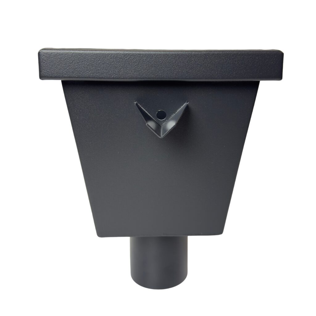Vergaarbak junior 80mm aluminium - RAL 7021 fijnstructuur
