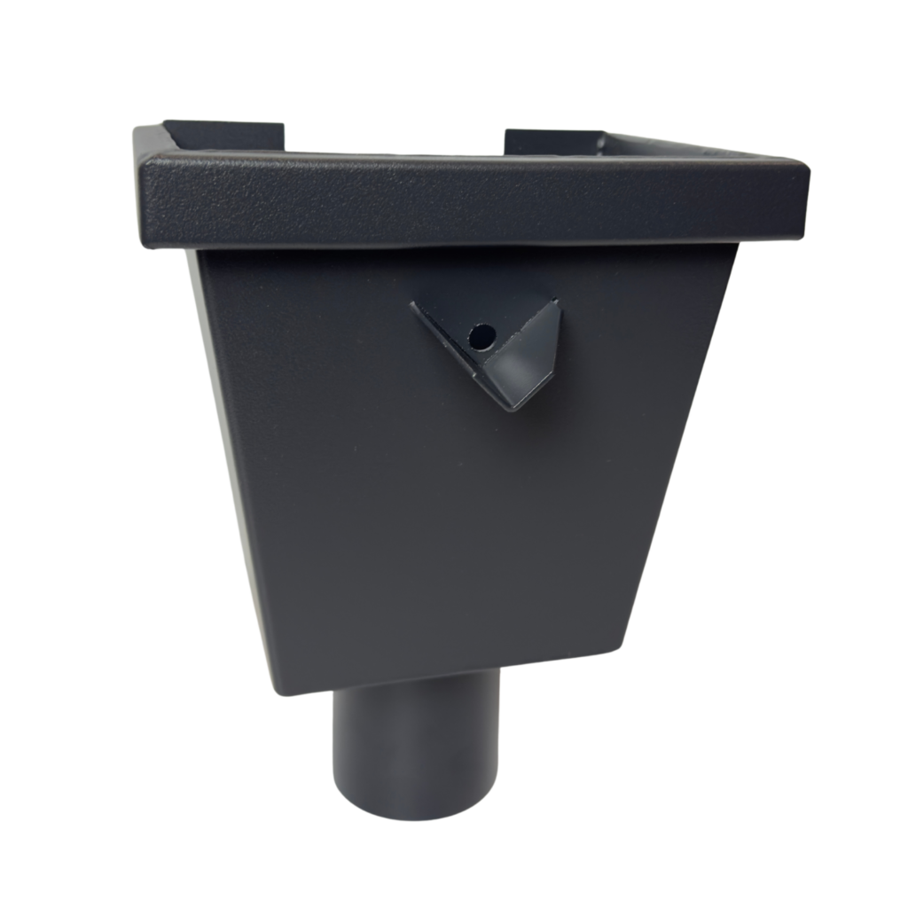 Vergaarbak junior 80mm aluminium - RAL 7021 fijnstructuur