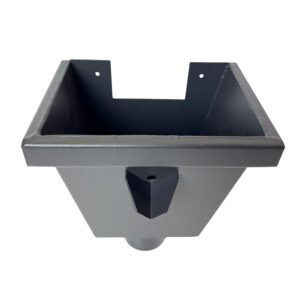 Vergaarbak junior 80mm aluminium - RAL 7021 fijnstructuur - Afbeelding 3