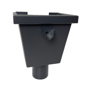 Vergaarbak junior 80mm aluminium - RAL 7021 fijnstructuur - Afbeelding 1