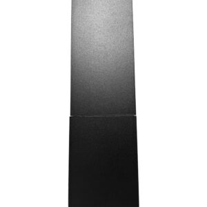 Aluminium regenpijp 80x80 mm vierkant 1 meter + spie - RAL 9005 - Afbeelding 3