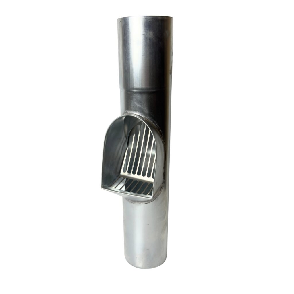 Bladafscheider zink 100mm rond Nedzink