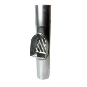 Bladafscheider zink 100mm rond Nedzink - Afbeelding 1