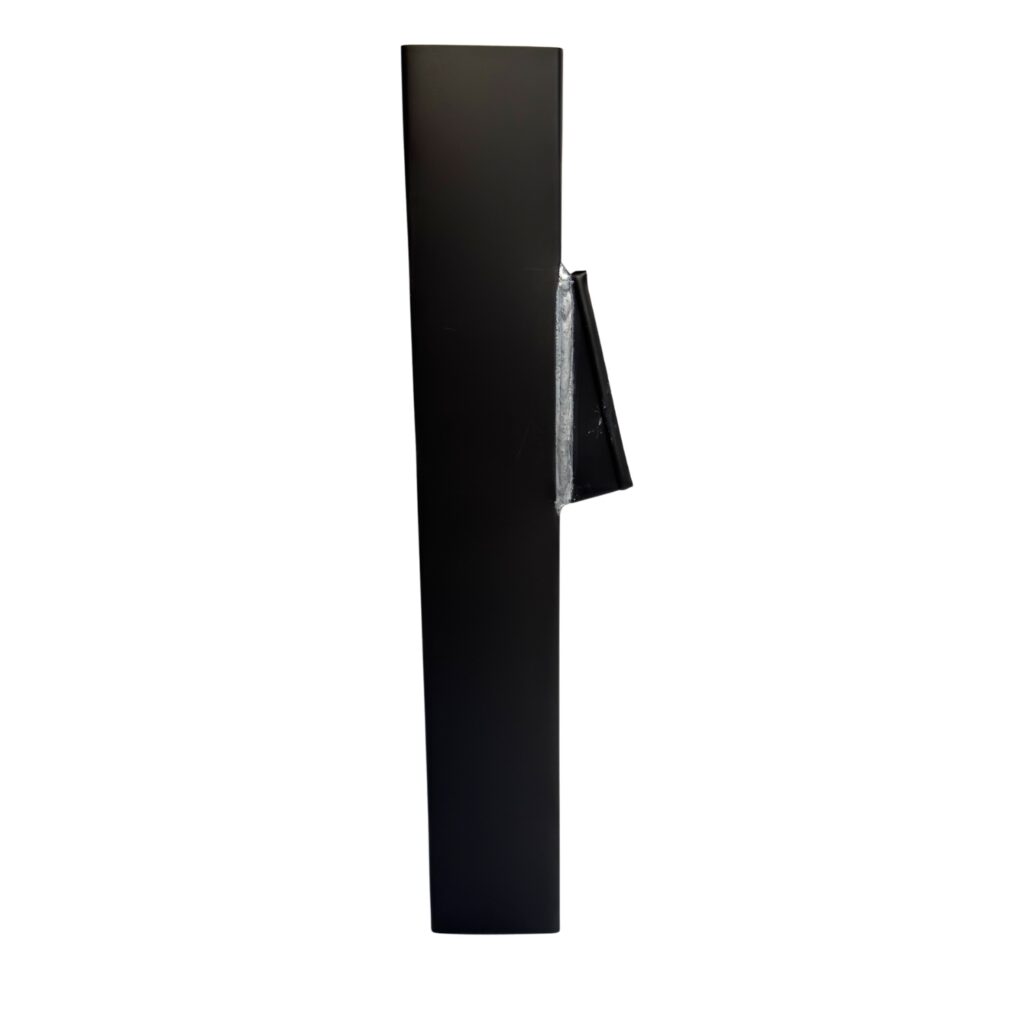 Bladafscheider zink vierkant 80x80mm - Noir