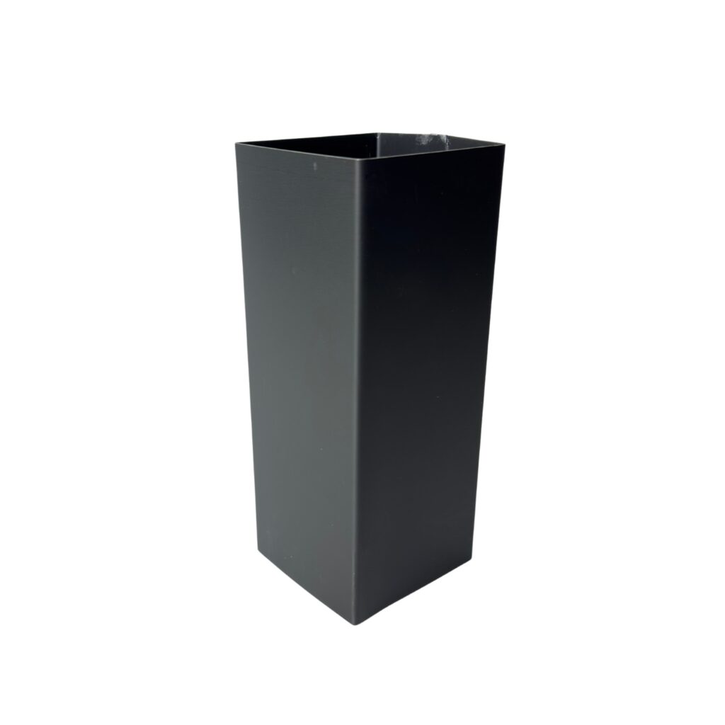Verbindingsmof zink 80x80 mm - Noir antraciet/zwart