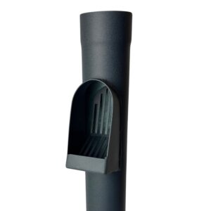 Aluminium regenpijp bladafscheider 80mm rond - antraciet - Afbeelding 3