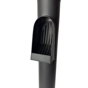 Aluminium regenpijp bladafscheider 80mm rond - zwart - Afbeelding 1