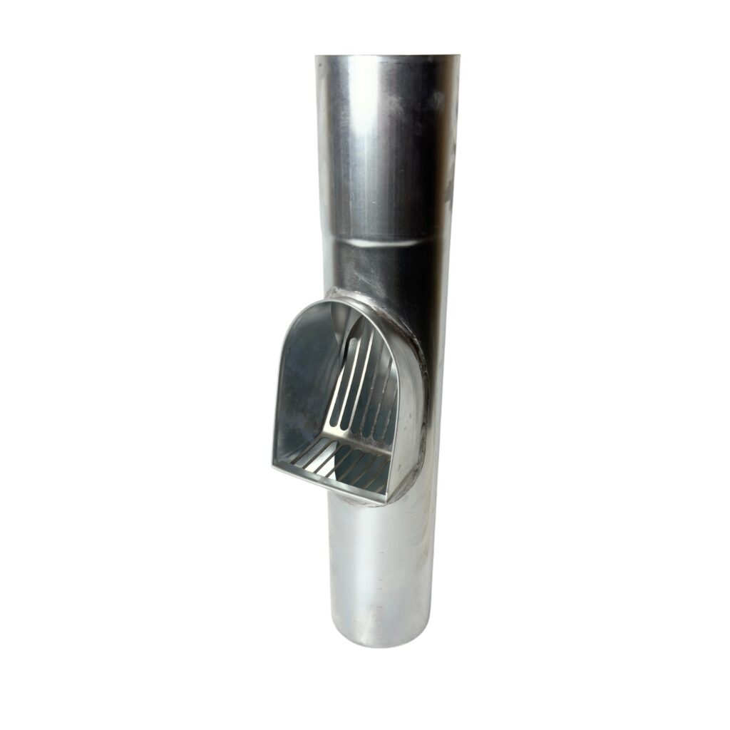 Bladafscheider zink 100mm rond Nedzink