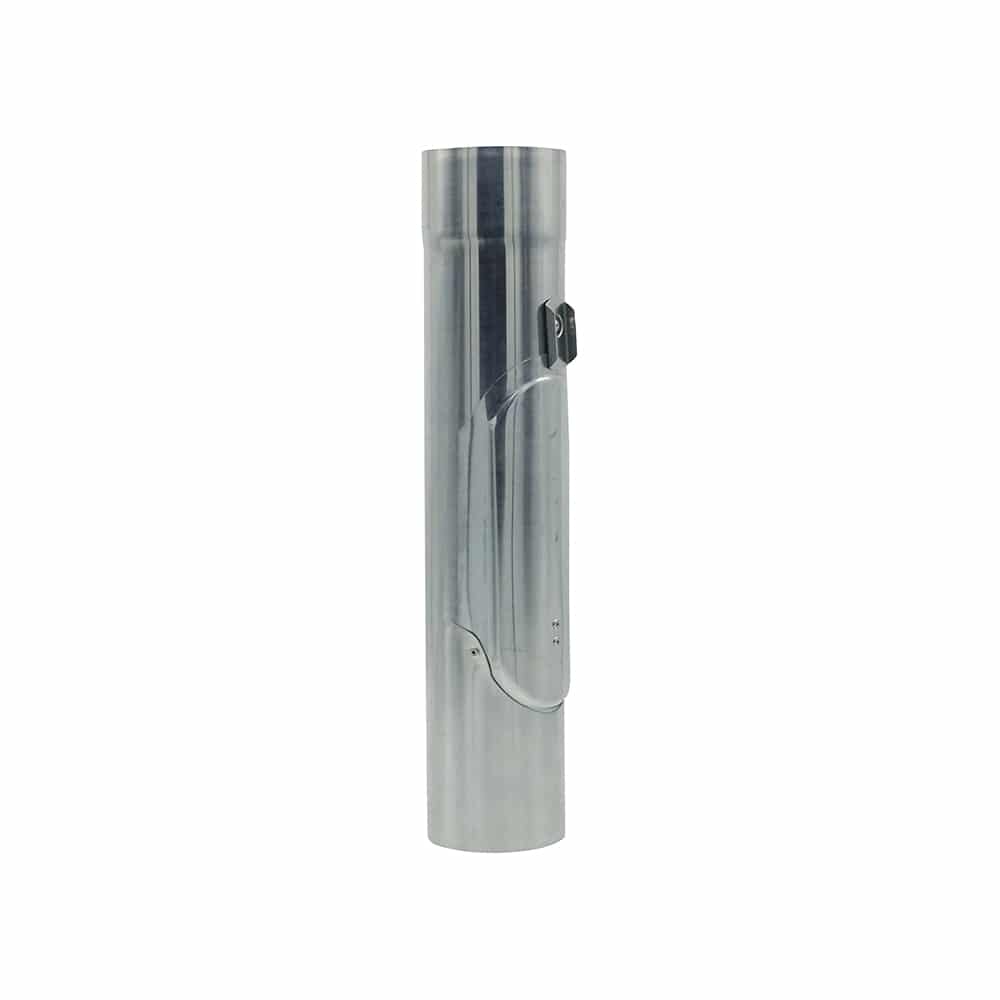 Zinken regentonklep 80 mm met RVS-bladvanger