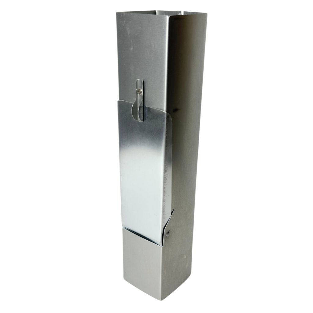 Regentonklep zink 80x80mm met bladvanger Gromo
