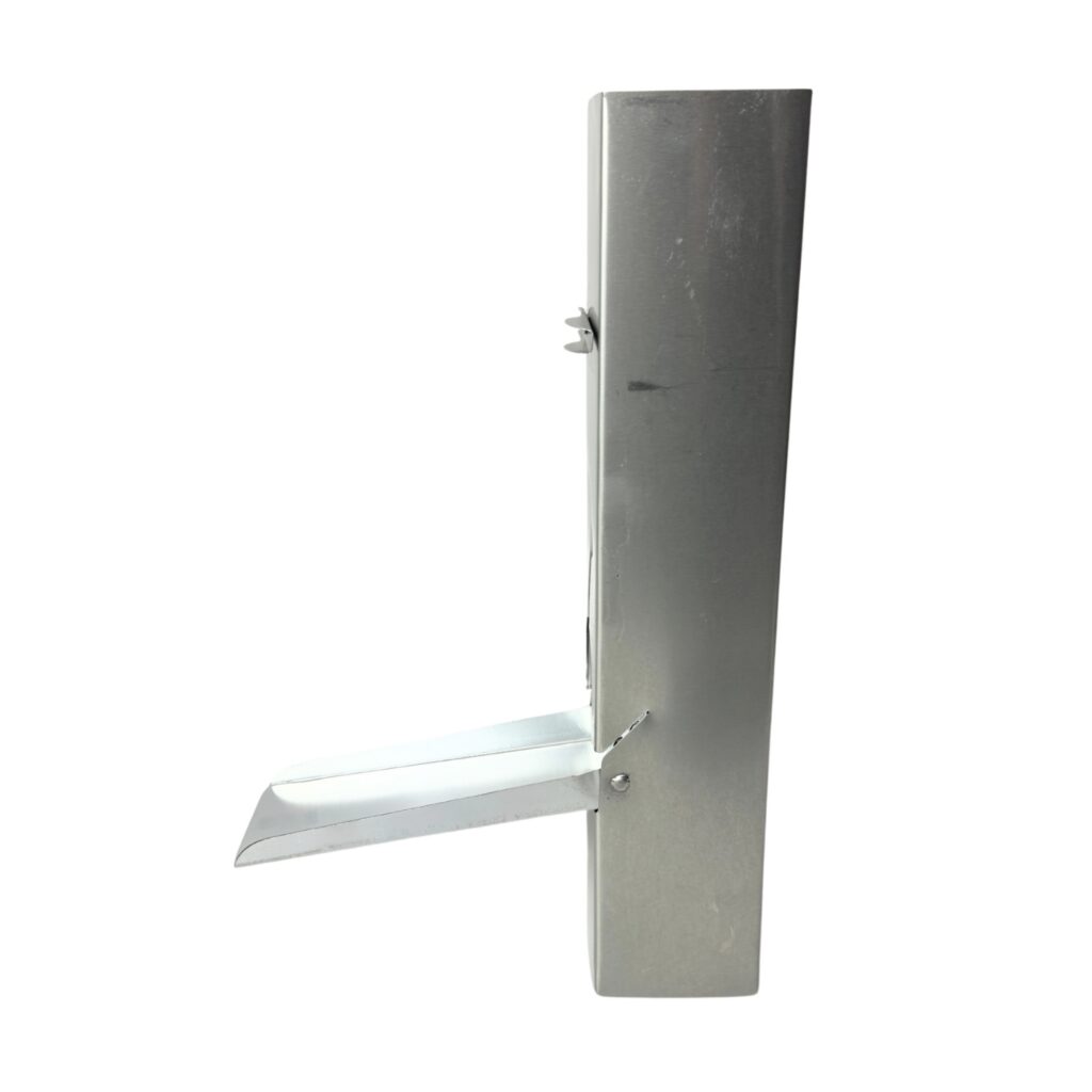 Regentonklep zink 80x80mm met bladvanger Gromo