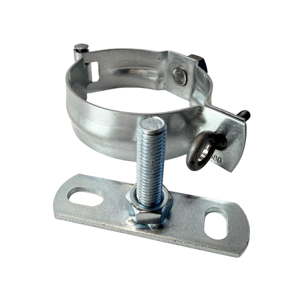 SET overige ondergronden - Zinken beugel 80 mm + montageplaatje + draadeind 40mm