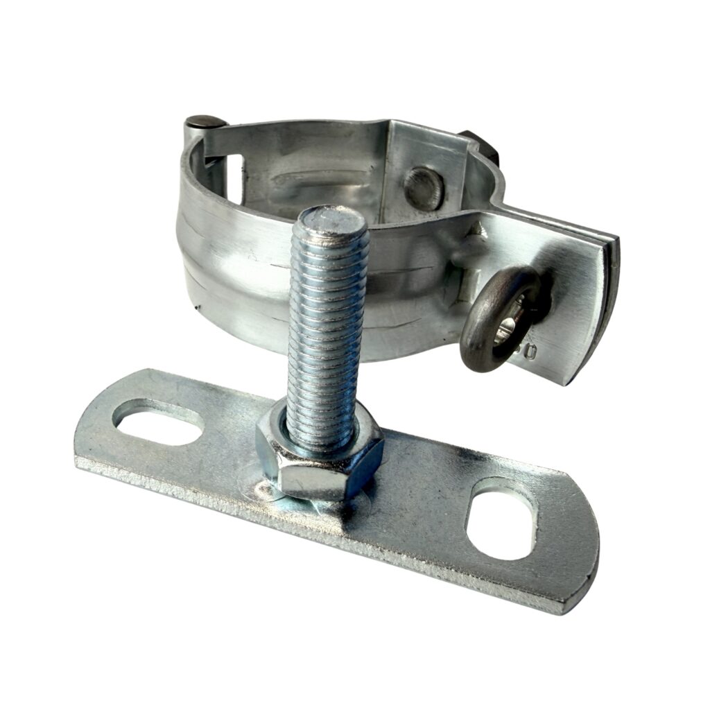 SET overige ondergronden - Zinken beugel 60 mm + montageplaatje + draadeind 40mm