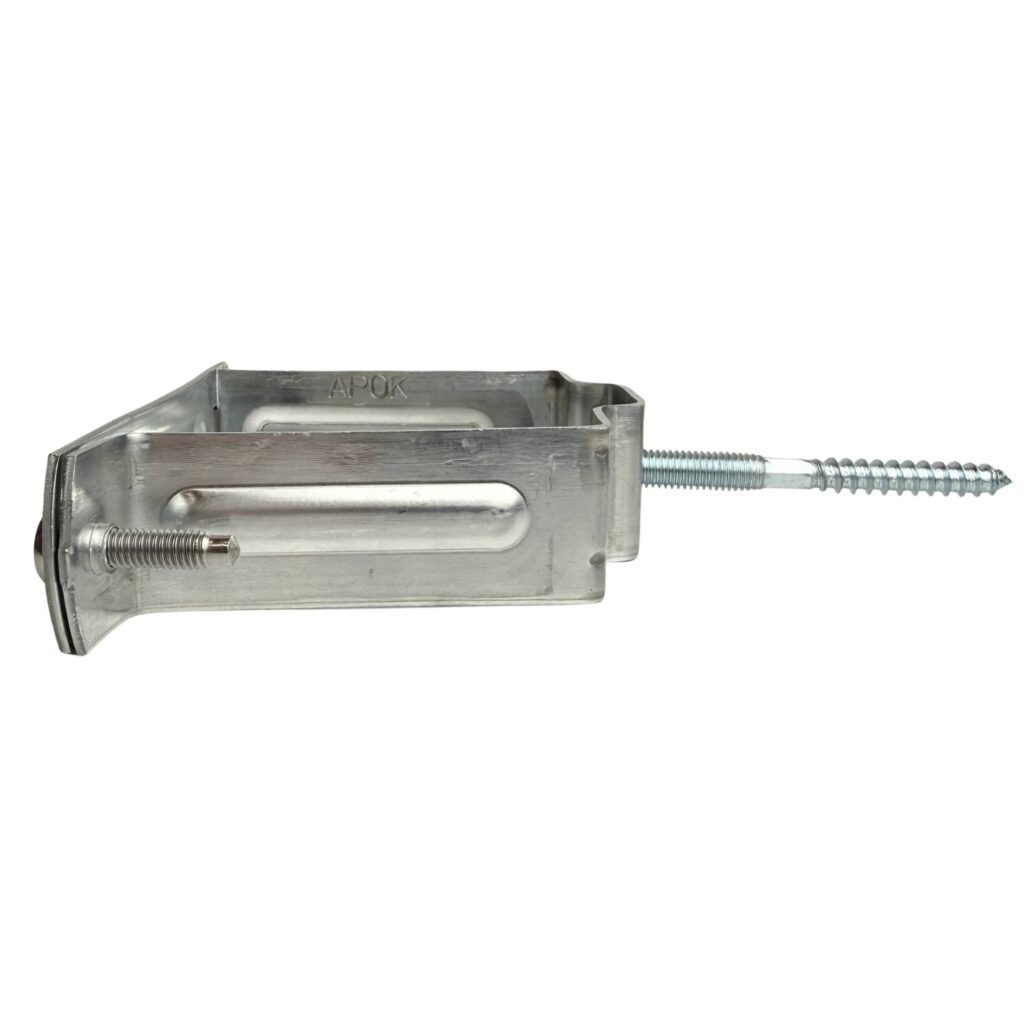 Zinken NIS beugel 80x80 mm met M8 stift 10cm gegalv.