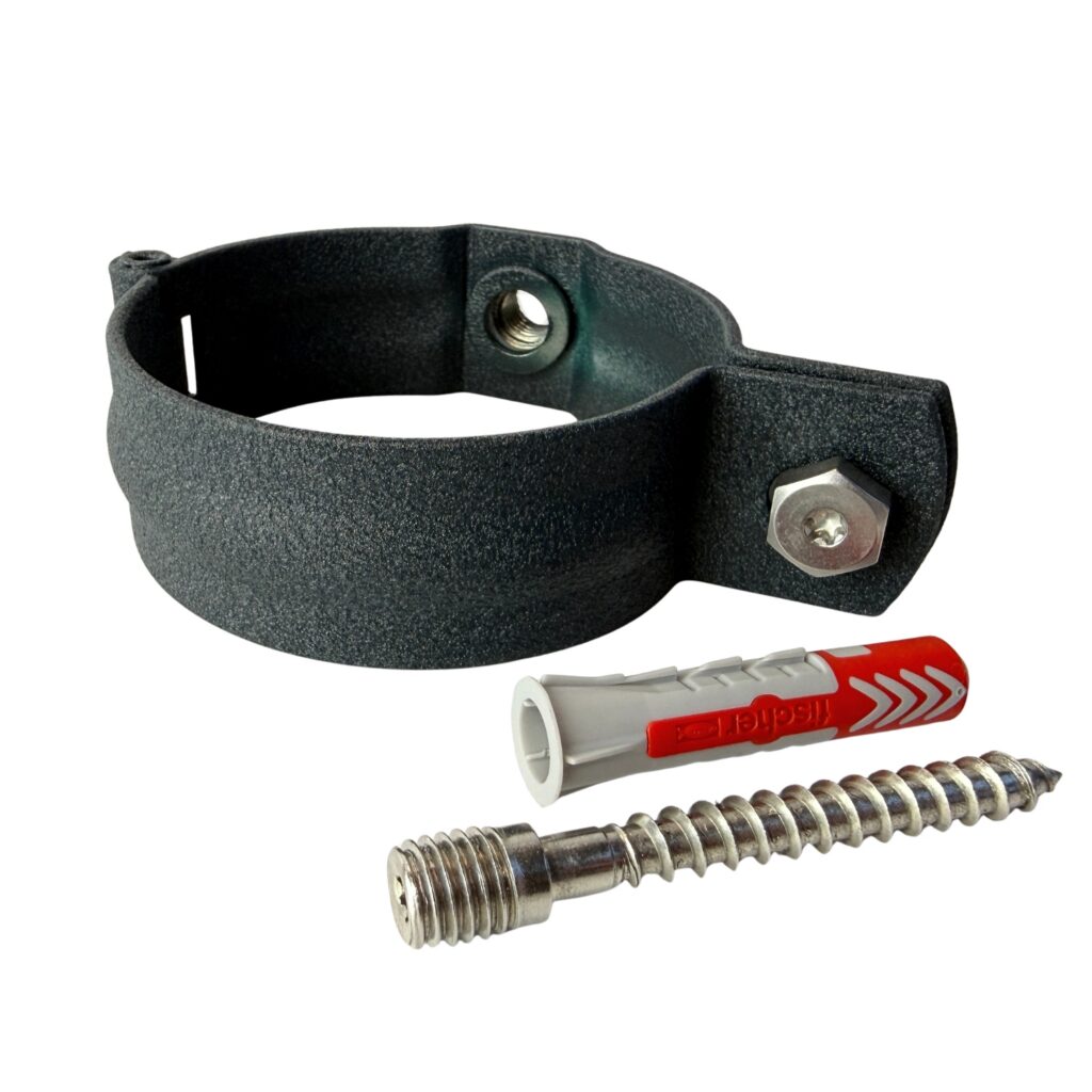 Scharnierbeugel aluminum SET 80mm M10 - antraciet
