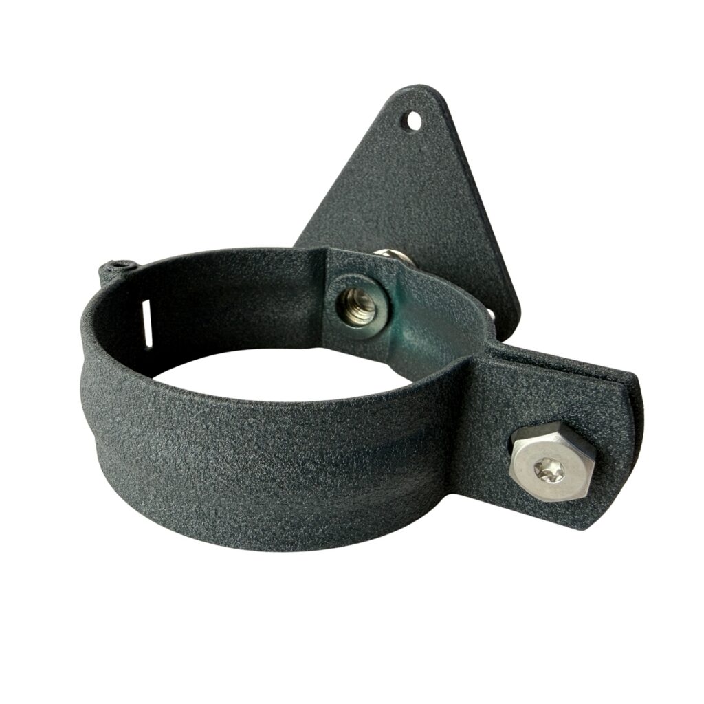 Scharnierbeugel aluminum SET 80mm M10 - antraciet