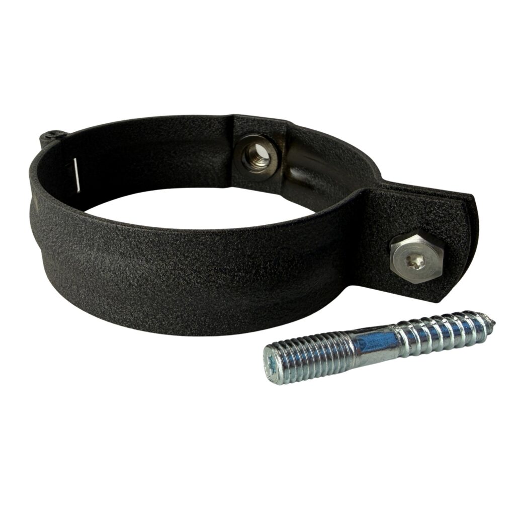Regenpijp beugel SET 100mm M10 - P.10 zwart