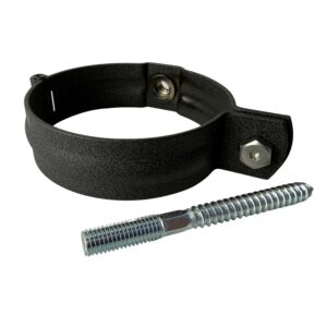 Regenpijp beugel SET 100mm M10 - P.10 zwart - Afbeelding 6