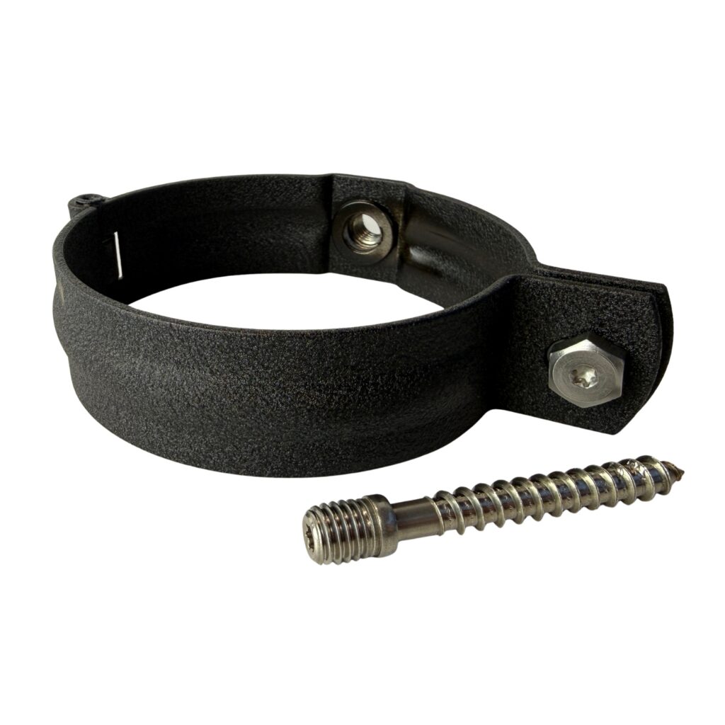 Regenpijp beugel SET 100mm M10 - P.10 zwart