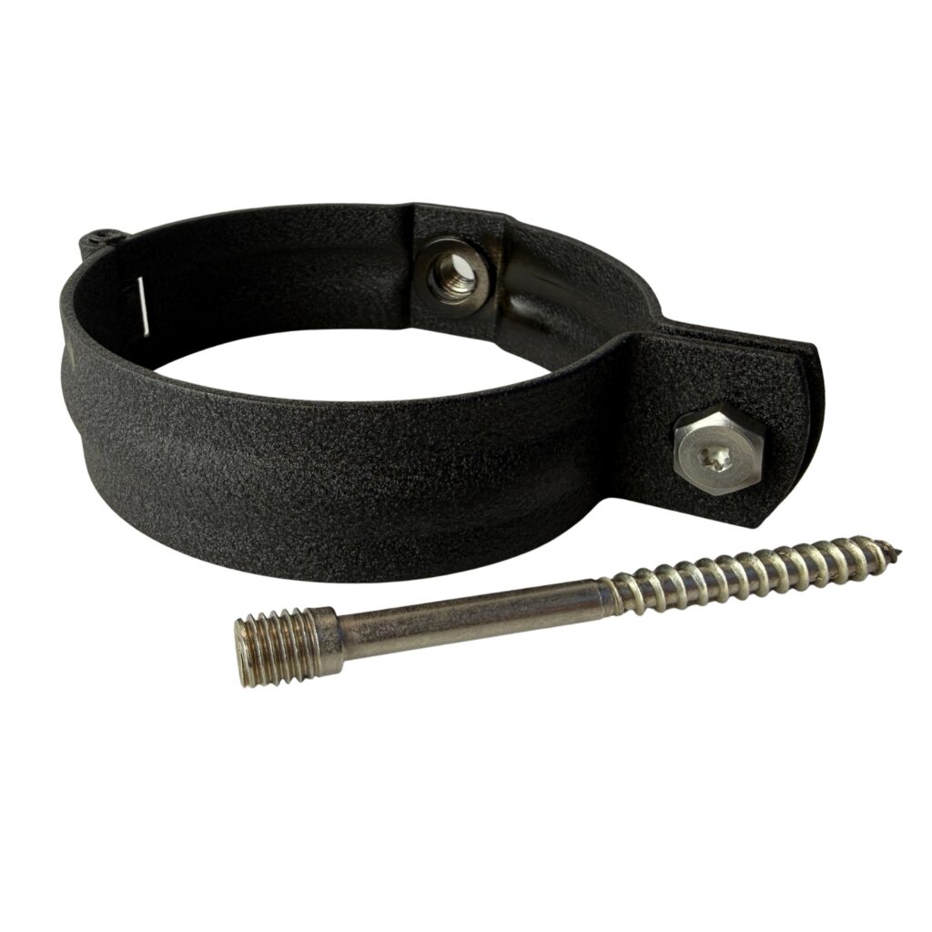 Regenpijp beugel SET 100mm M10 - P.10 zwart