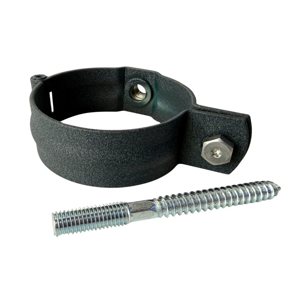 Scharnierbeugel aluminum SET 80mm M10 - antraciet