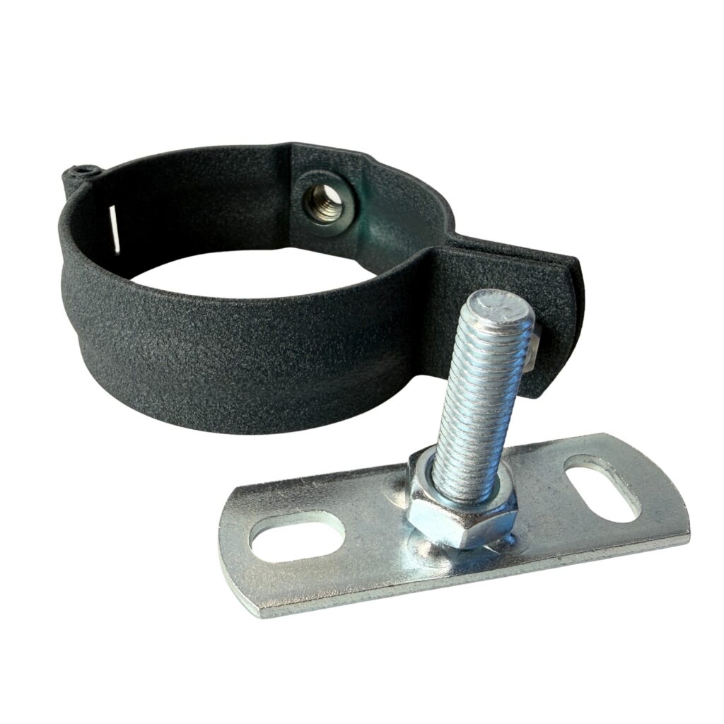 Scharnierbeugel aluminum SET 80mm M10 - antraciet