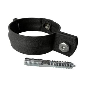 Regenpijp beugel 80mm met M10 draad - zwart - Afbeelding 7