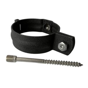 Regenpijp beugel 80mm met M10 draad - zwart - Afbeelding 8