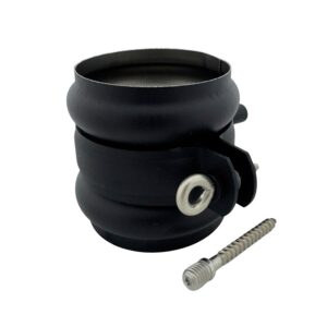 Regenpijp beugel 80mm met M10 draad + Wrong – zwart - Afbeelding 2